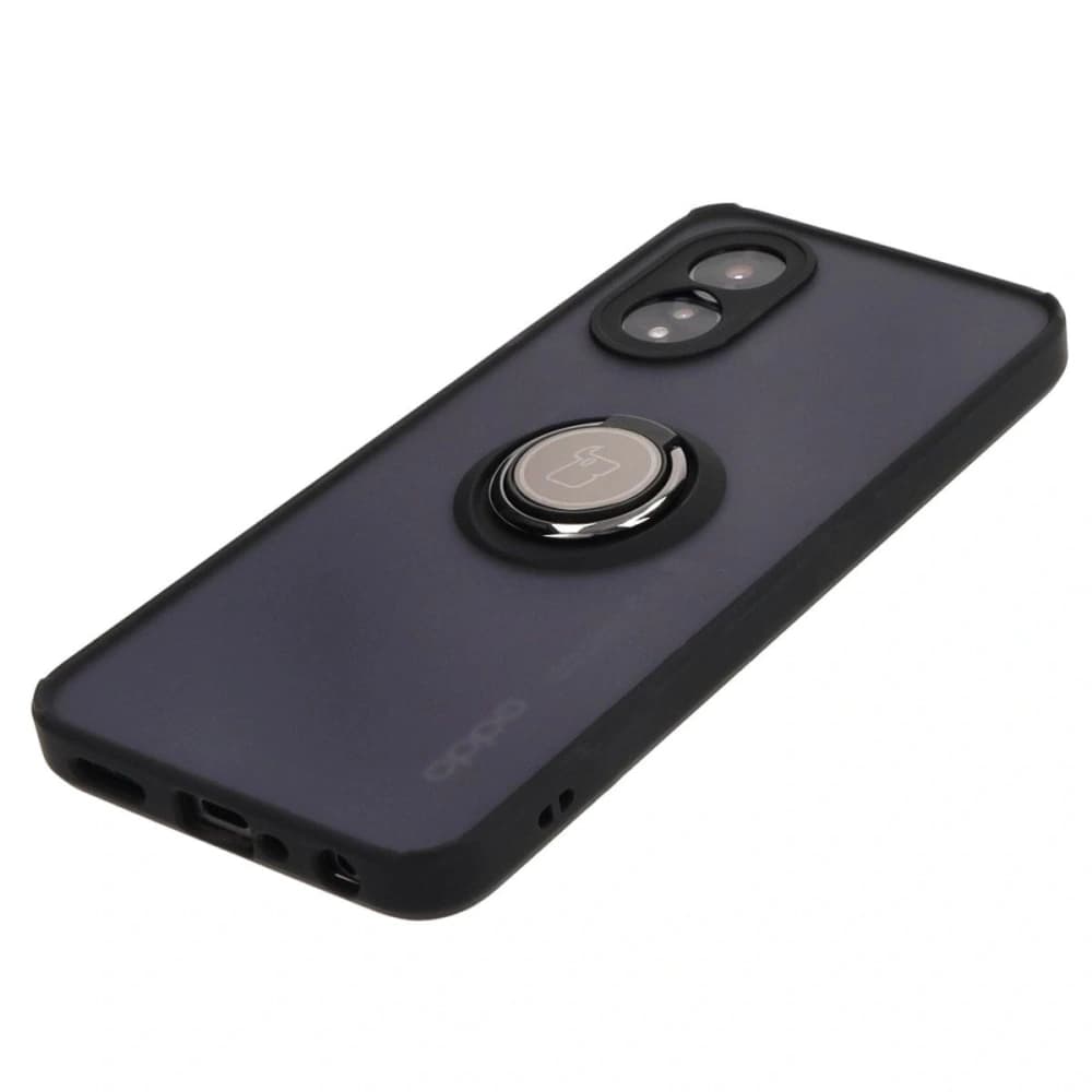 Bizon Case Hybrid Ring Oppo A38 4G rauchig mit schwarzem Rahmen - 3