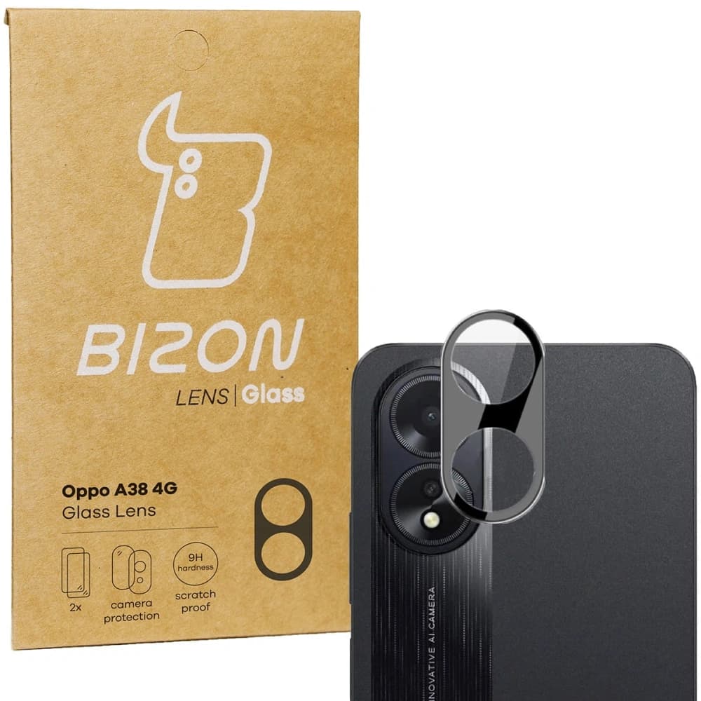 Bizon Glaslinse Oppo A38 4G [2 PACK] - 1
