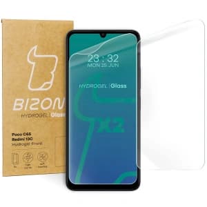 Bizon Glas Hydrogel Front Redmi 13C/13C 5G/Poco C65 [2 PACK]