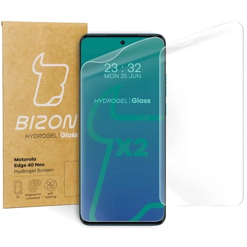 Bizon Glass Hydrogel Front Motorola Edge 40 Neo [2 PACK]