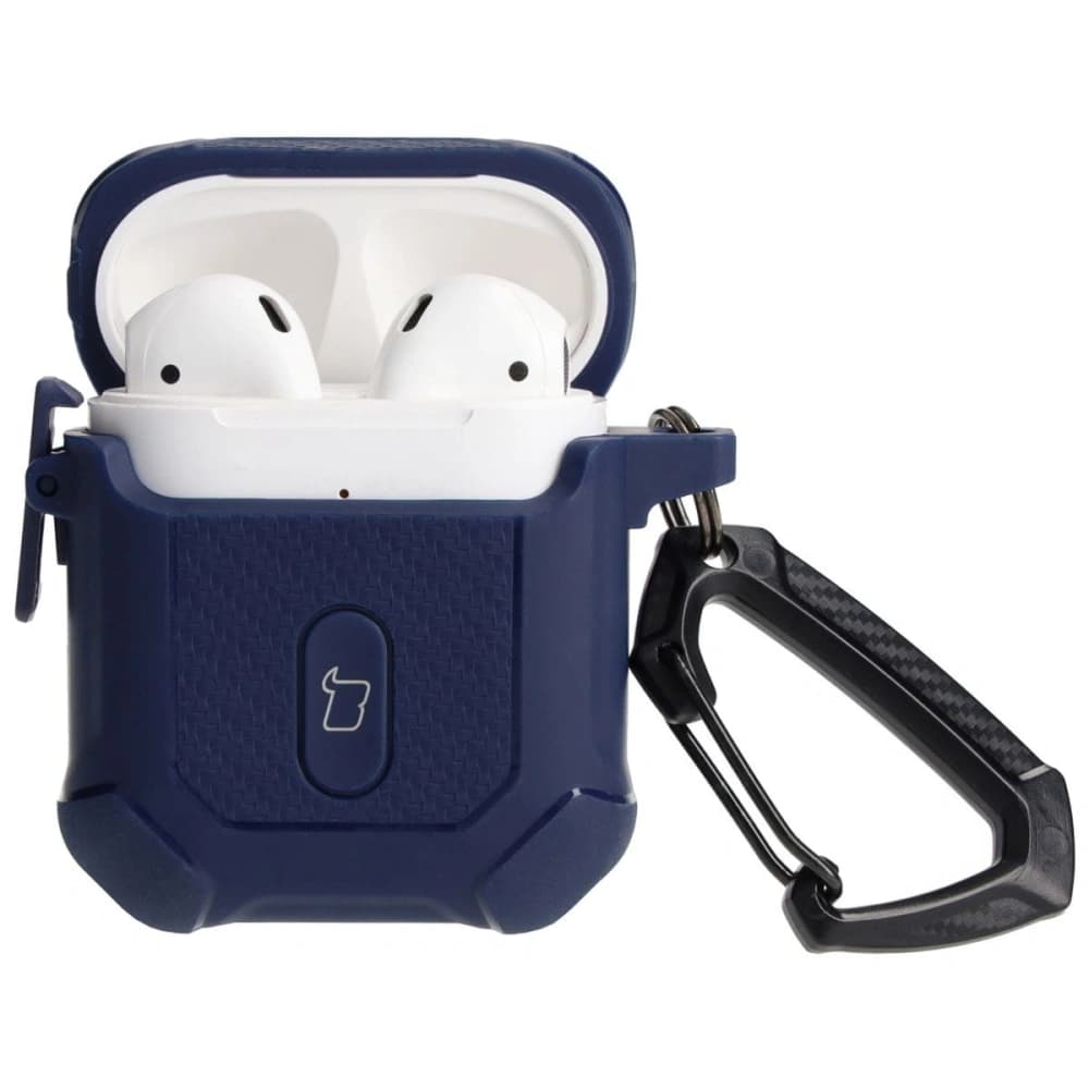 Bizon Case Headphone Armor Apple Airpods 1/2 navy blue - 3