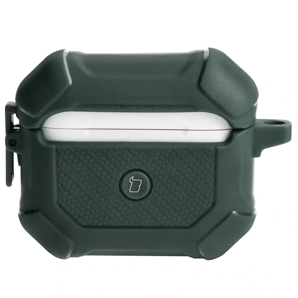 Etui Bizon Case Headphone Armor do Apple Airpods 3 ciemnozielone - 2