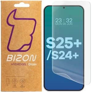 Bizon Glass Hydrogel Front Samsung Galaxy S25 Plus / S24 Plus [2 PACK]