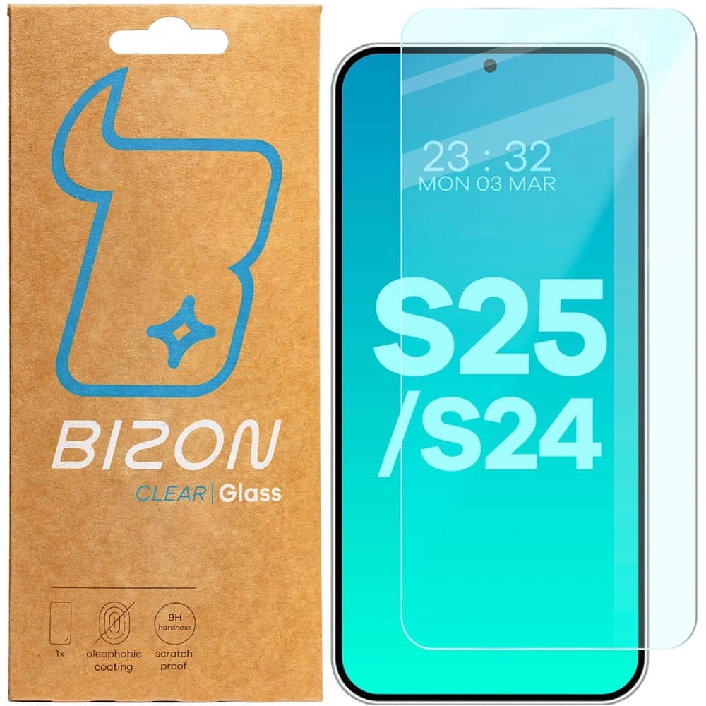 Bizon Glass Clear 2 Samsung Galaxy S25 / S24 - 1