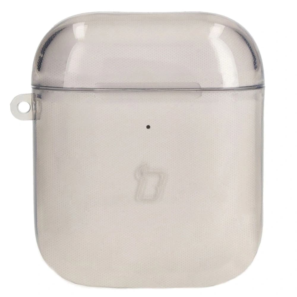 Etui Bizon Case Headphone Clear do Airpods 1/2 przezroczysto-czarne - 2