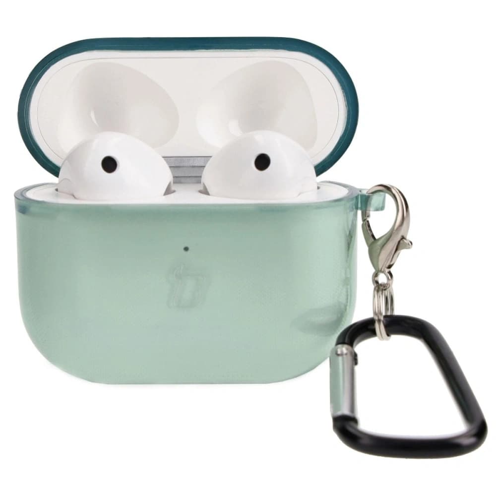 Etui Bizon Case Headphone Clear do Airpods 3 przezroczysto-zielone - 3
