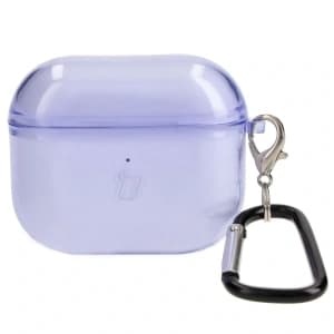 Etui Bizon Case Headphone Clear do Airpods 3 przezroczysto-fioletowe