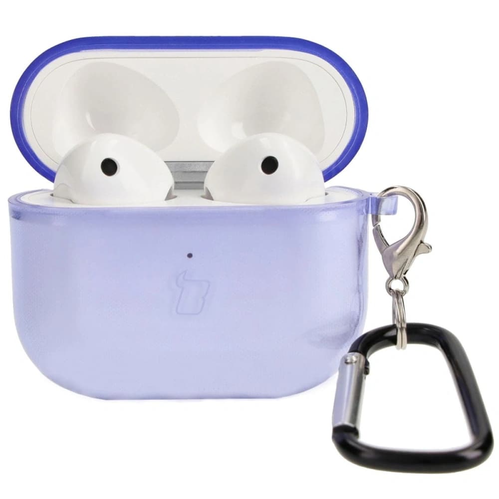 Etui Bizon Case Headphone Clear do Airpods 3 przezroczysto-fioletowe - 3