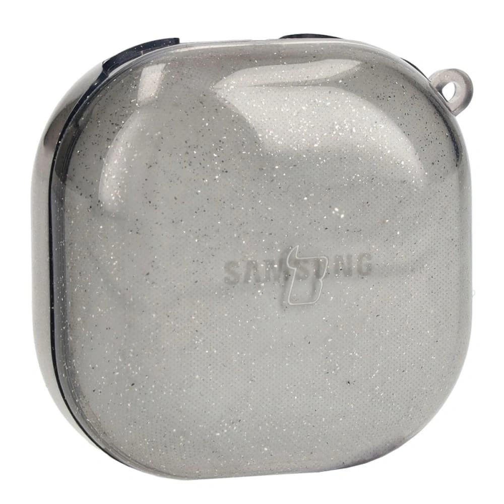 Bizon Case Kopfhörer Clear Samsung Galaxy Buds Live / Pro / Buds2 / Buds2 Pro / Buds FE schwarz-Glitzer - 4