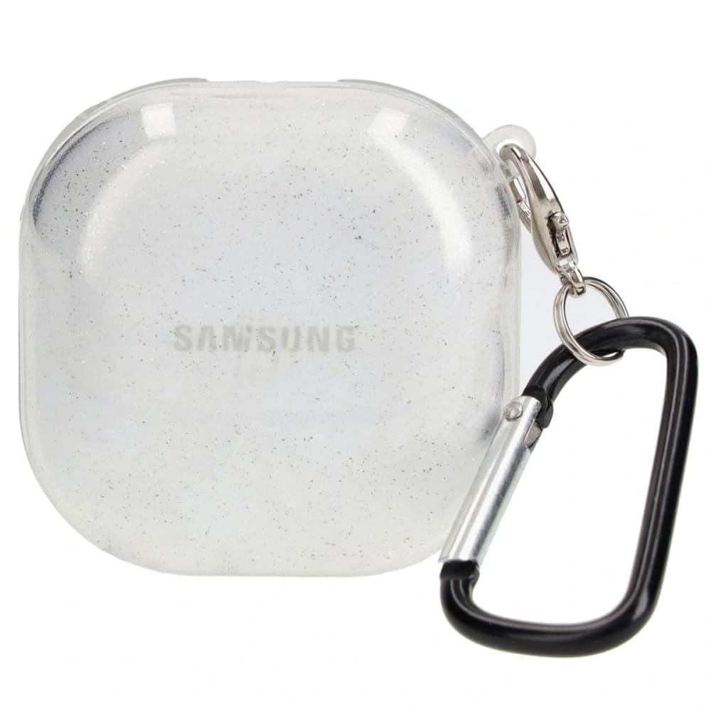 Bizon Case Kopfhörer Clear Samsung Galaxy Buds Live / Pro / Buds2 / Buds2 Pro / Buds FE klar-glitzer - 1