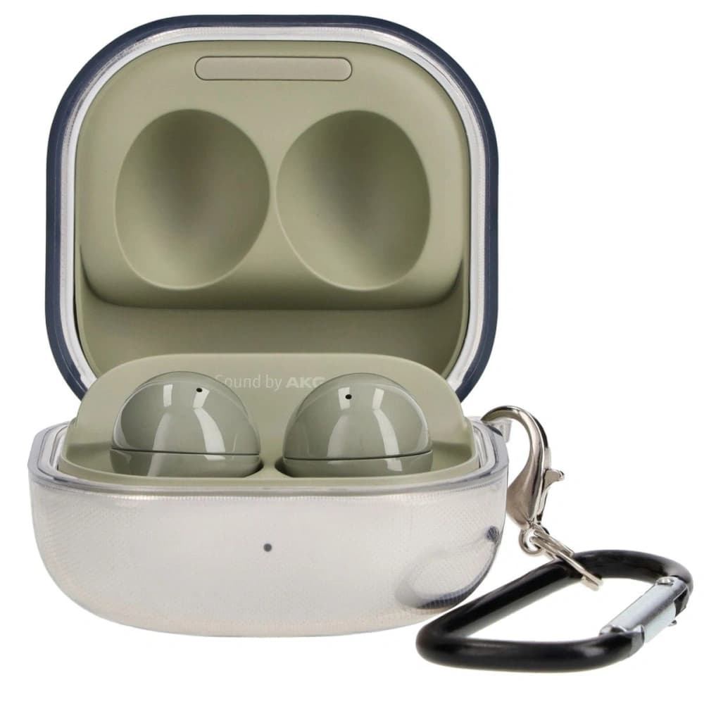 Bizon Case Kopfhörer Klar Samsung Galaxy Buds Live / Pro / Buds2 / Buds2 Pro / Buds FE klar-schwarz - 3