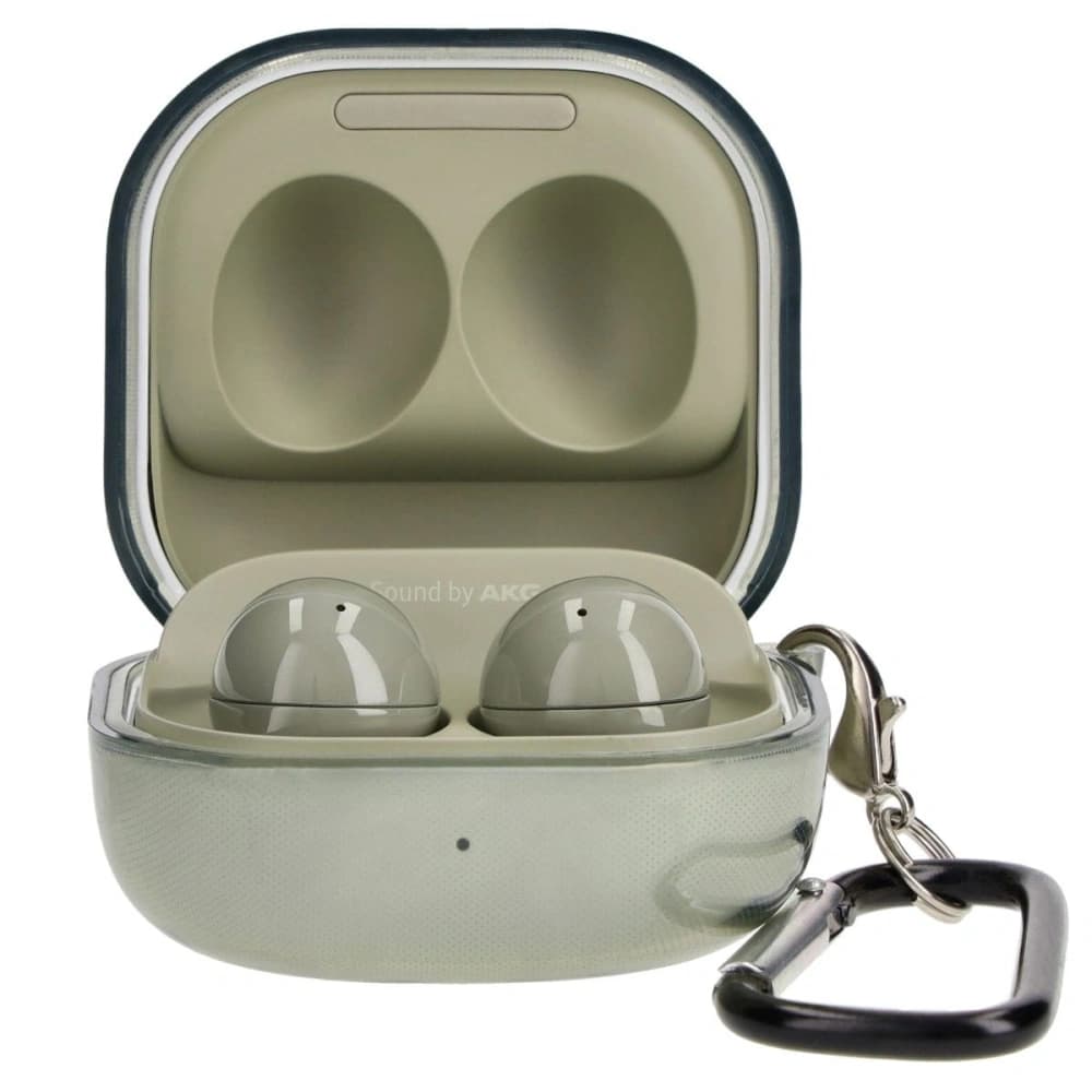 Bizon Case Kopfhörer Clear Samsung Galaxy Buds Live / Pro / Buds2 / Buds2 Pro / Buds FE klar-grün - 3