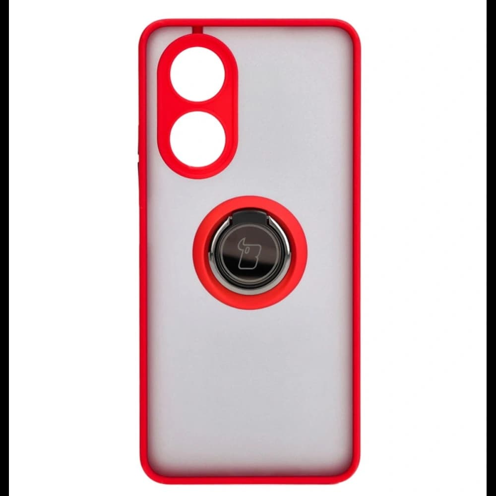 Bizon Case Hybrid Ring Oppo A58 4G smoky with a red frame - 2