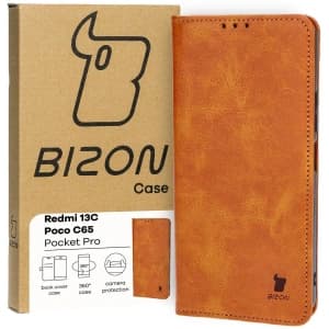 Bizon Case Pocket Pro Xiaomi Redmi 13C / Xiaomi Poco C65 braun