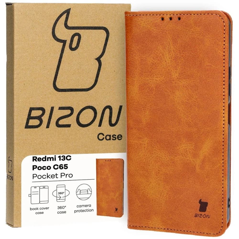 Bizon Case Pocket Pro Xiaomi Redmi 13C / Xiaomi Poco C65 braun - 1