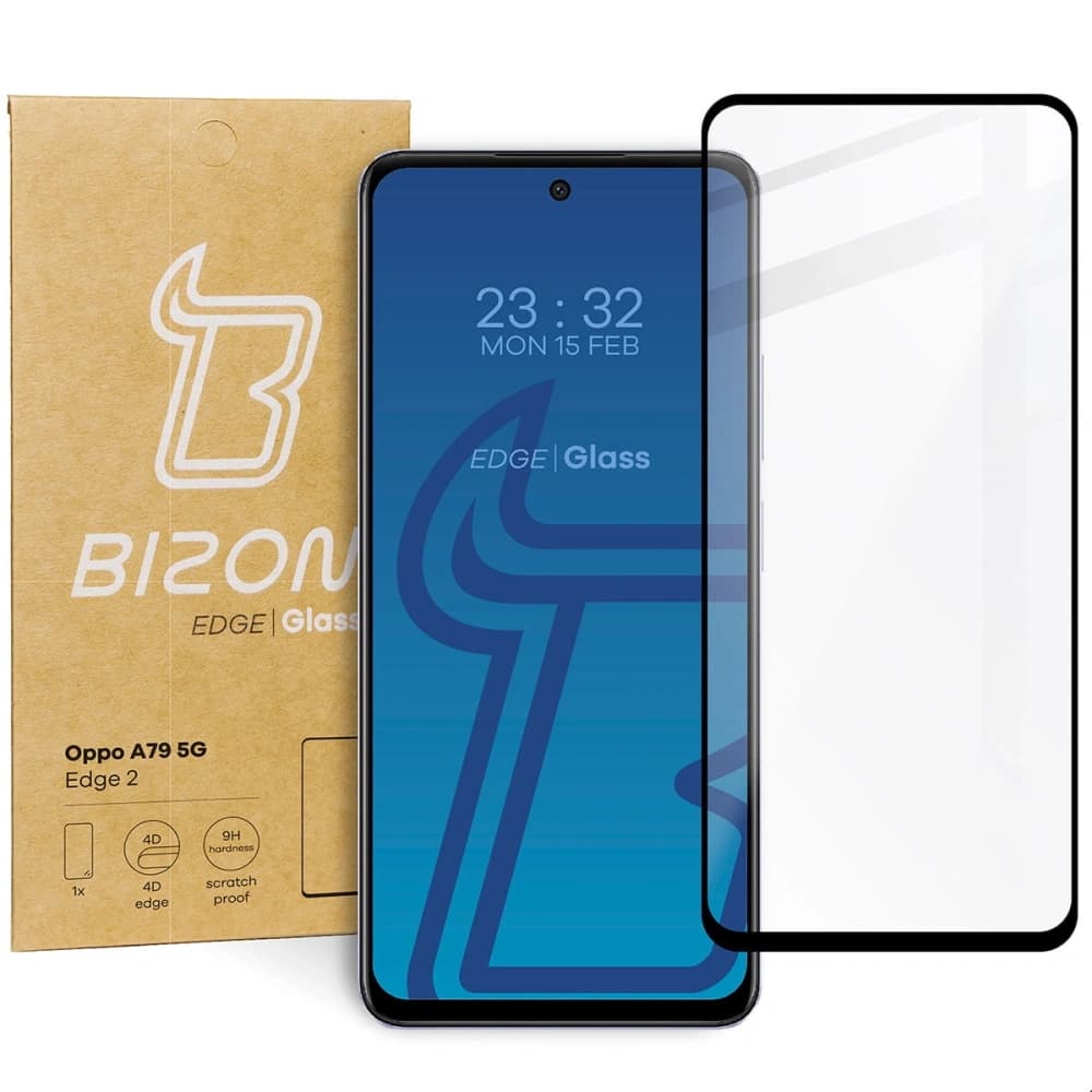 Bizon Glas Edge 2 Oppo A79 5G schwarz - 1