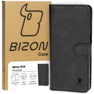 Bizon Case Pocket Motorola Moto G14 schwarz
