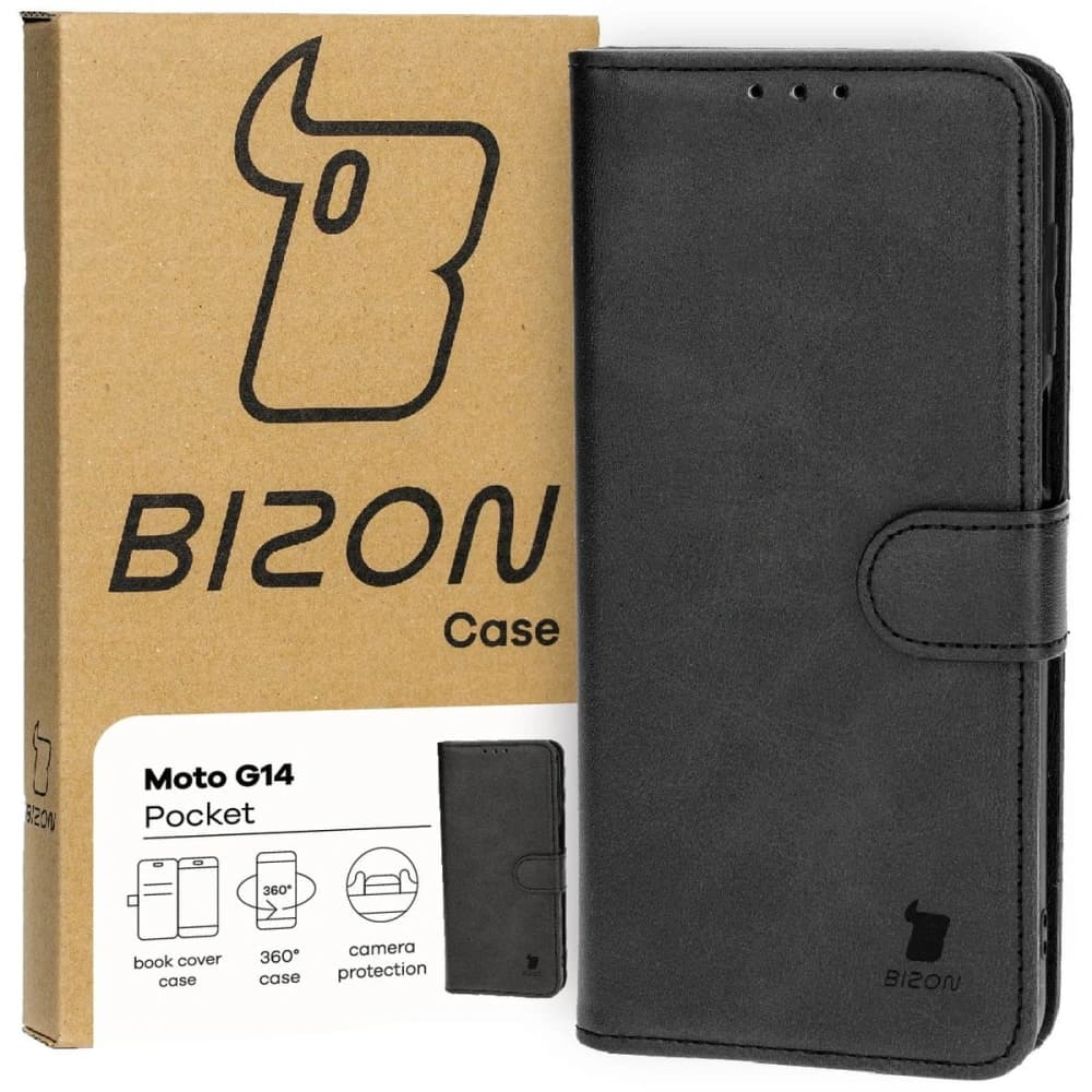 Bizon Case Pocket Motorola Moto G14 schwarz - 1