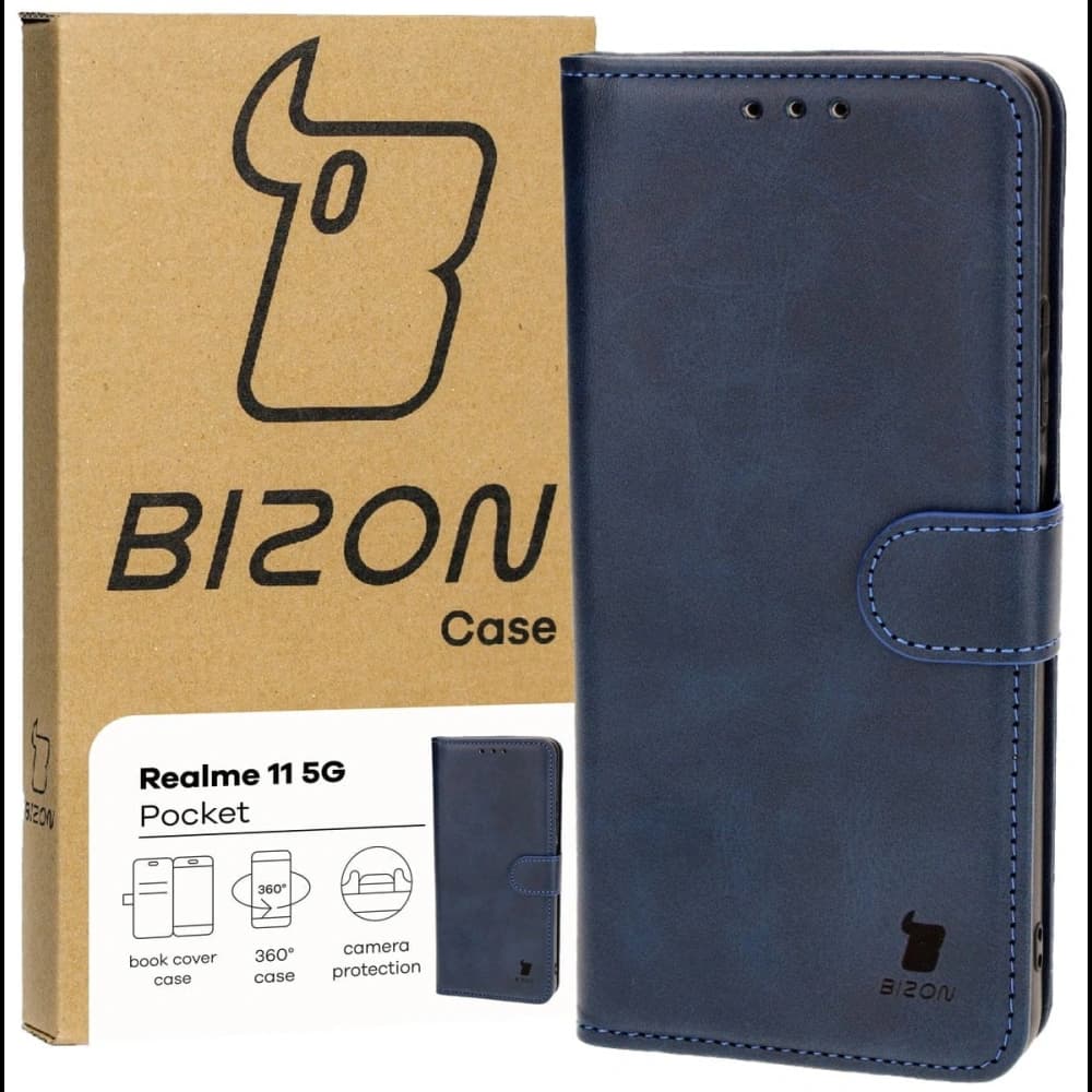 Bizon Case Pocket Realme 11 5G navy blue - 1
