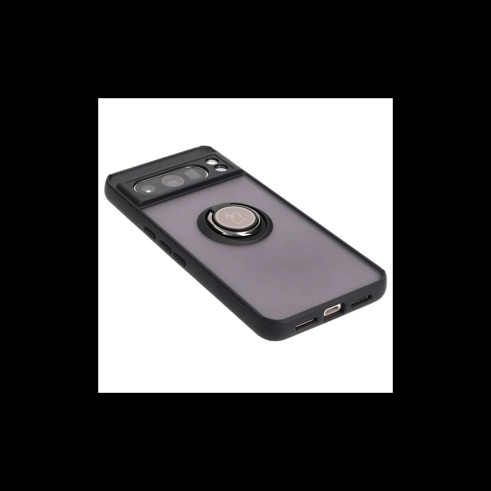 Bizon Case Hybrid Ring Google Pixel 8 Pro rauchig mit einem schwarzen Rahmen - 4