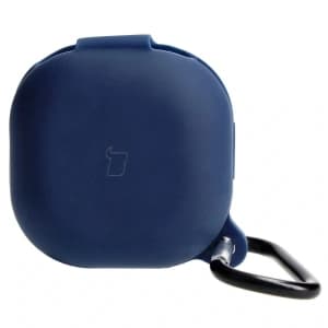 Bizon Case Kopfhörer Silikon Samsung Galaxy Buds Live / Pro / Buds2 / Buds2 Pro / Buds FE navy blau