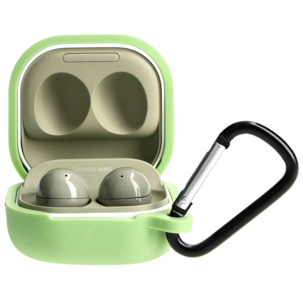 Bizon Case Kopfhörer Silikon Samsung Galaxy Buds Live / Pro / Buds2 / Buds2 Pro / Buds FE grün - 3