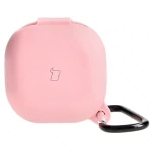Bizon Case Kopfhörer Silikon Samsung Galaxy Buds Live / Pro / Buds2 / Buds2 Pro / Buds FE pink
