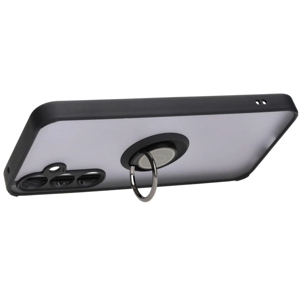 Bizon Case Hybrid Ring Samsung Galaxy A35 5G smoky with a black frame - 5