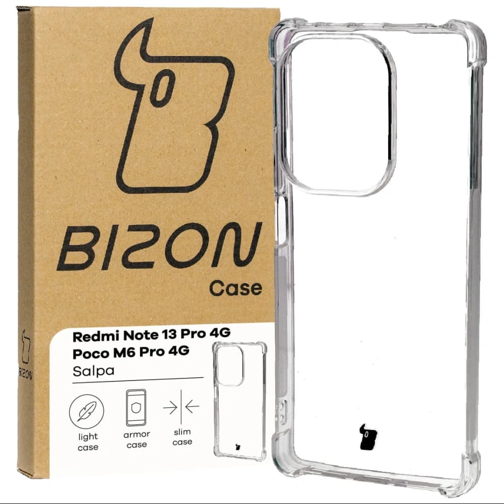 Bizon Case Salpa Xiaomi Poco M6 Pro 4G / Xiaomi Redmi Note 13 Pro 4G / LTE / 14S clear - 1