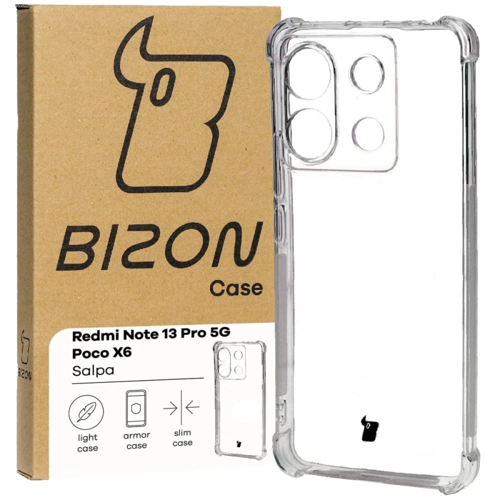 Bizon Case Salpa Xiaomi Poco X6 / Xiaomi Redmi Note 13 Pro 5G klar - 1