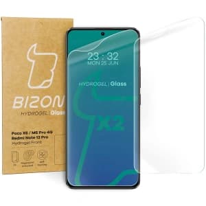 Bizon Glass Hydrogel Front Xiaomi Poco X6 / Poco M6 Pro 4G / Redmi Note 13 5G / Redmi Note 13 Pro 4G / LTE / 14S/5G [2 PACK]