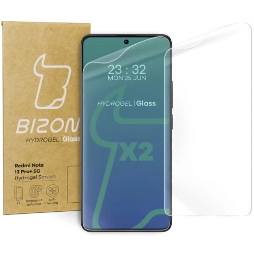 Bizon Glass Hydrogel Front Redmi Note 13 Pro+ 5G [2 PACK]