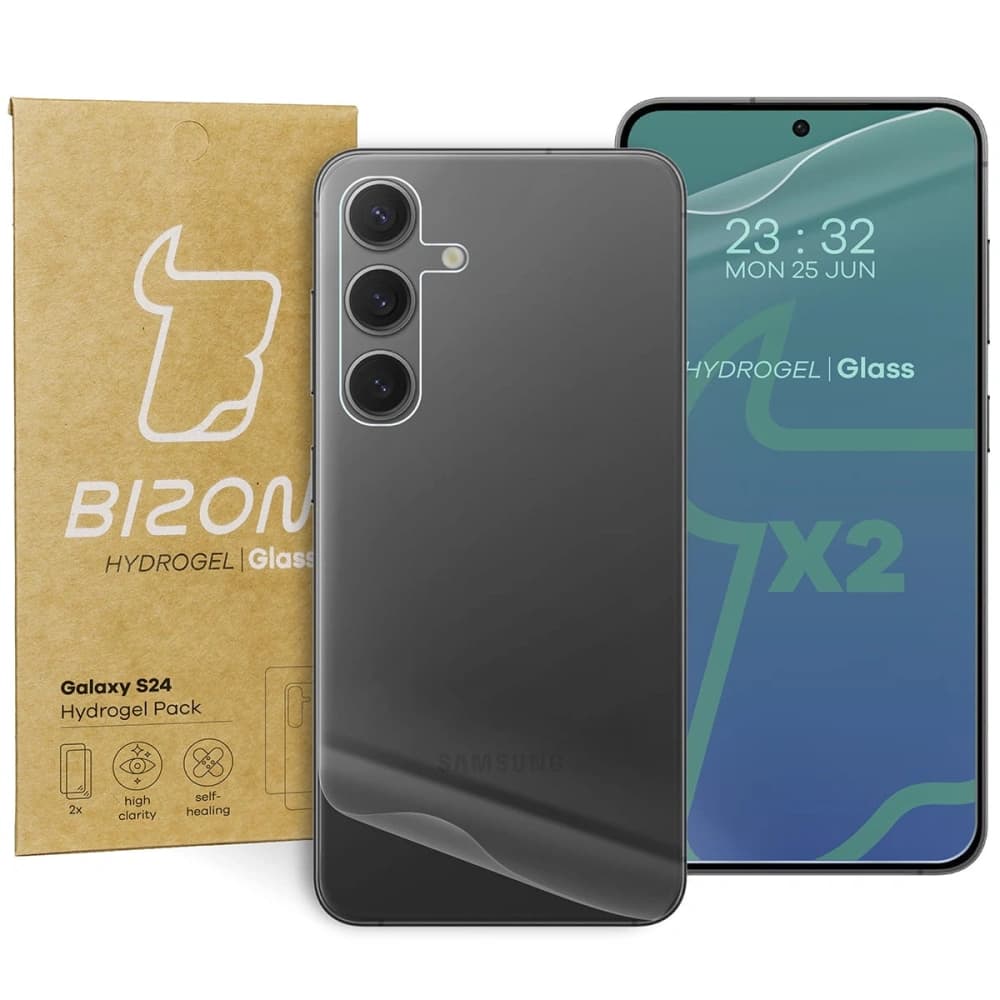 Bizon Glass Hydrogel Pack do Samsung Galaxy S24 - 1