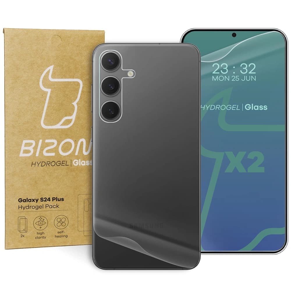 Bizon Glass Hydrogel Pack für Samsung Galaxy S24 Plus - 1