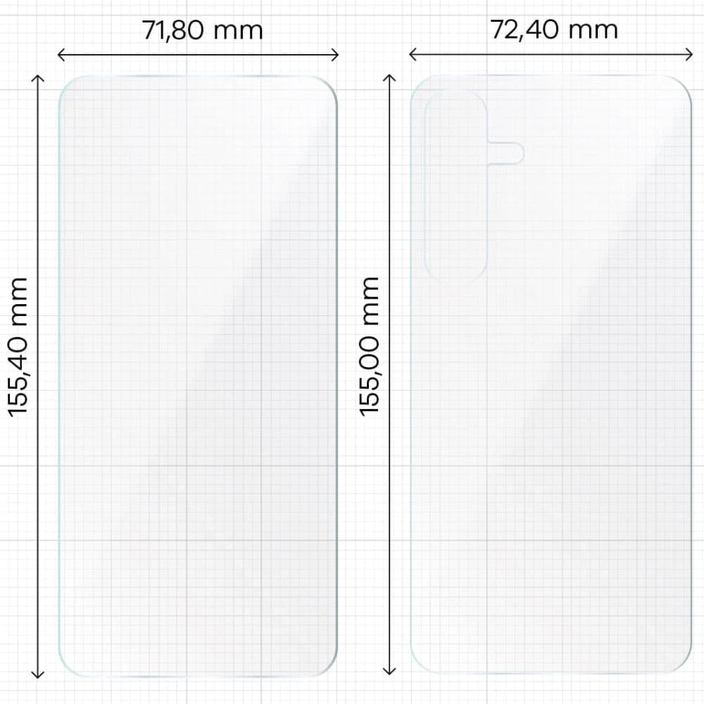 Bizon Glass Hydrogel Pack für Samsung Galaxy S24 Plus - 2