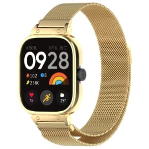 Bizon Strap + Case Uhrenkette Xiaomi Redmi Watch 4 gold