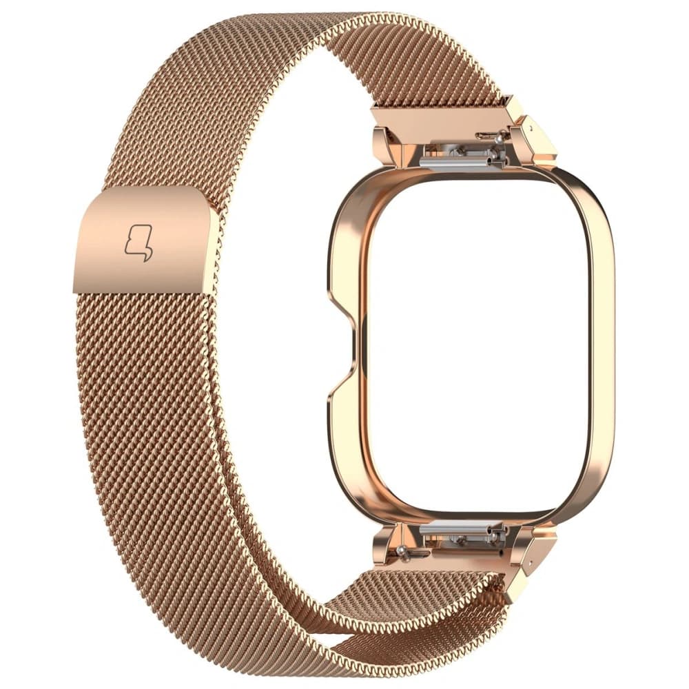 Bizon Strap + Case Uhrkette Xiaomi Redmi Watch 4 roségold - 2