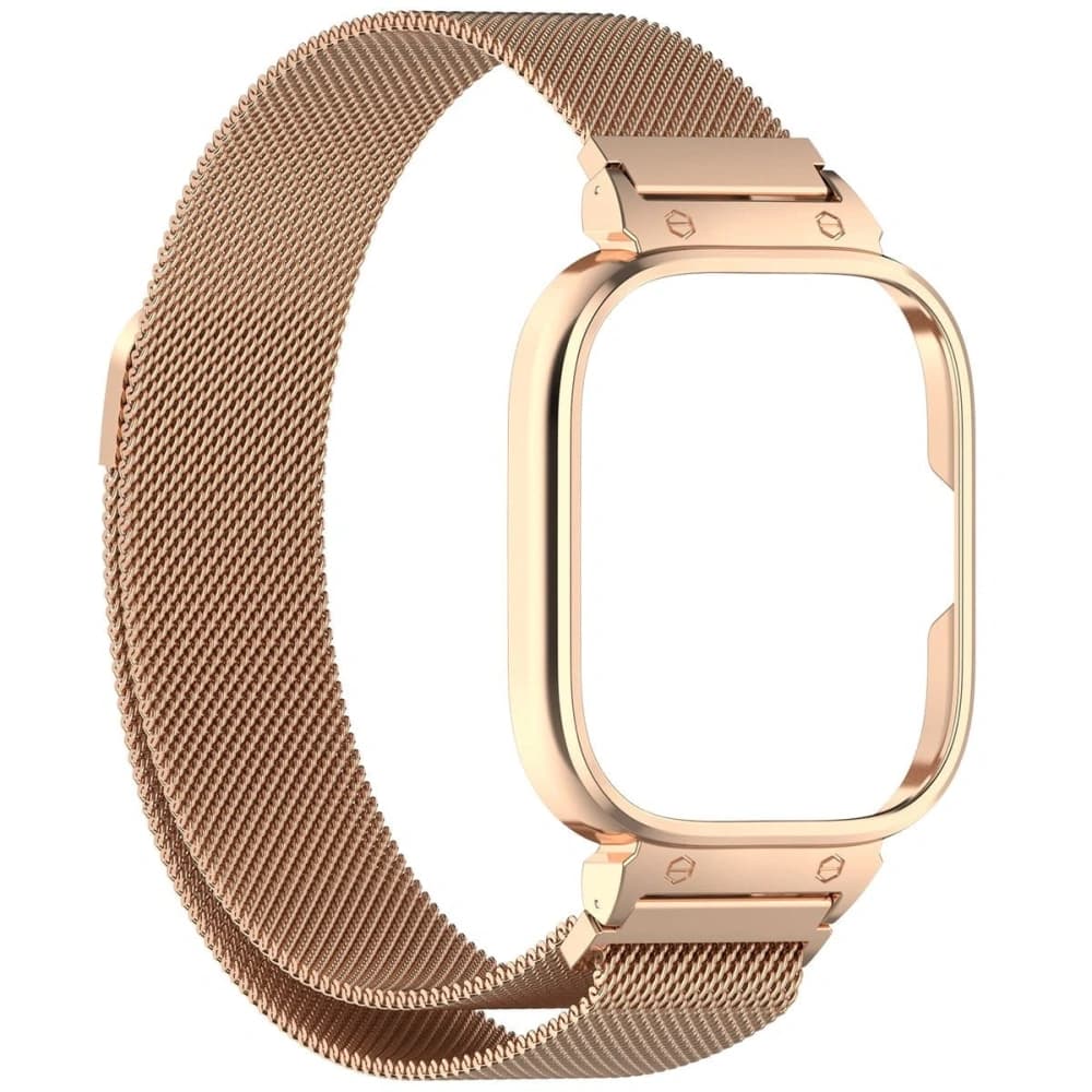 Bizon Strap + Case Uhrkette Xiaomi Redmi Watch 4 roségold - 3