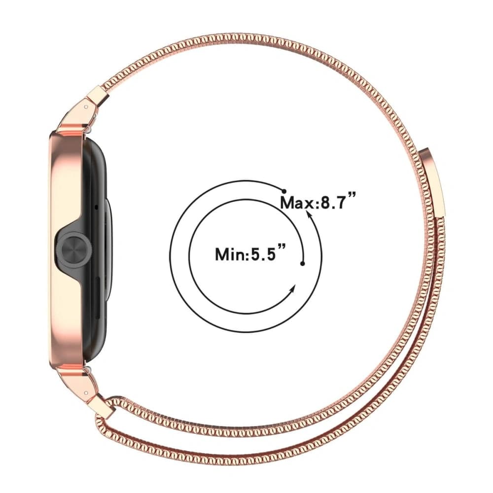 Bizon Strap + Case Uhrkette Xiaomi Redmi Watch 4 roségold - 4