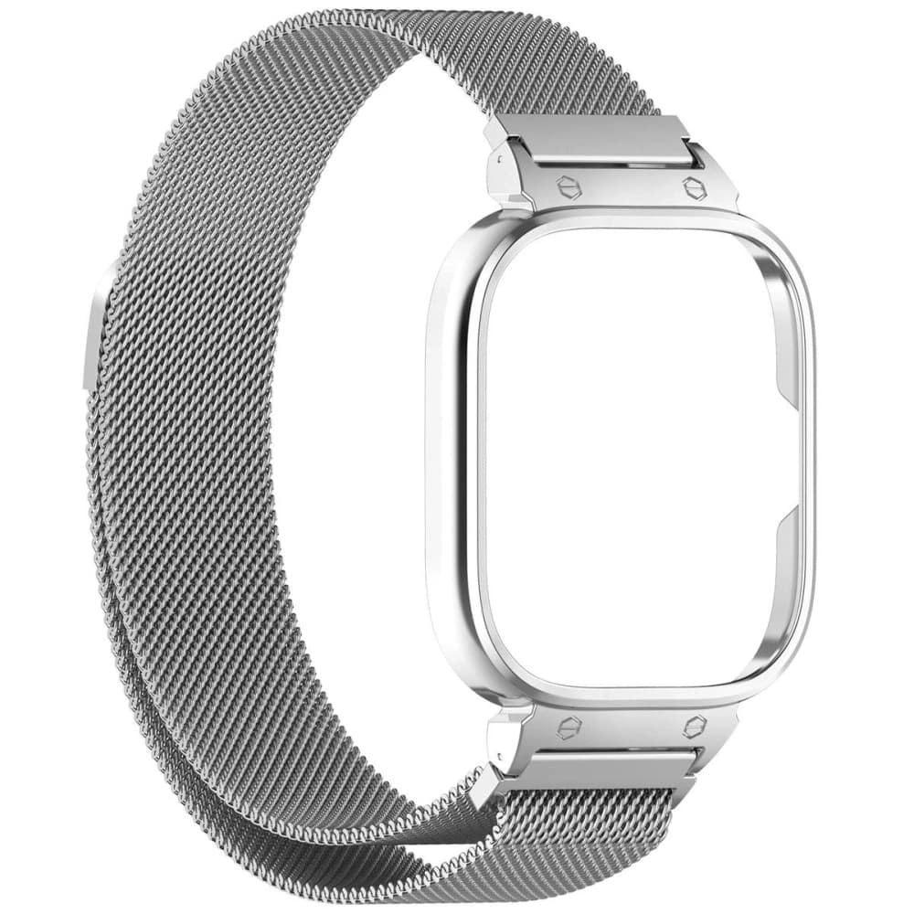Bizon Strap + Case Watch Chain Xiaomi Redmi Watch 4 silver - 3
