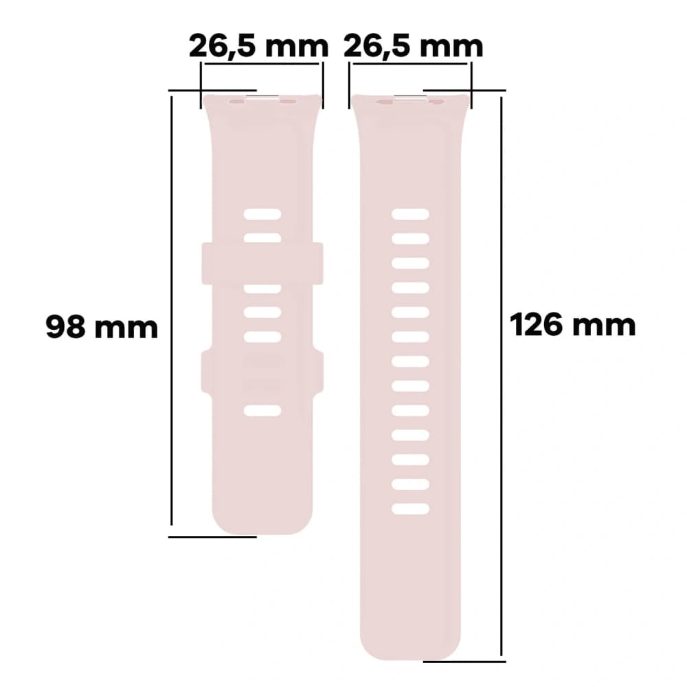 Bizon Strap Watch Silicone B Redmi Watch 4 / Xiaomi Smart Band 9 Pro / 8 Pro light rose - 2