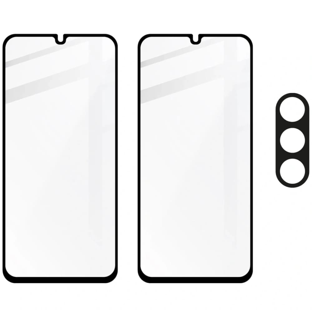 BIZON Edge 2x screen glass + camera glass Samsung Galaxy A25 5G - 5