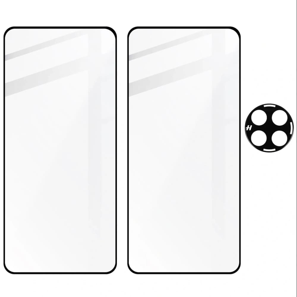 BIZON Edge 3D 2x screen glass + camera glass OnePlus 12 - 5