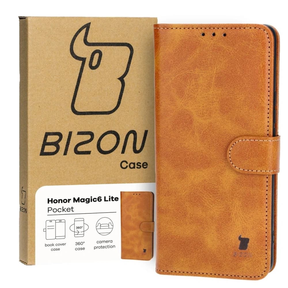 Bizon Case Pocket Honor Magic6 Lite brown - 1