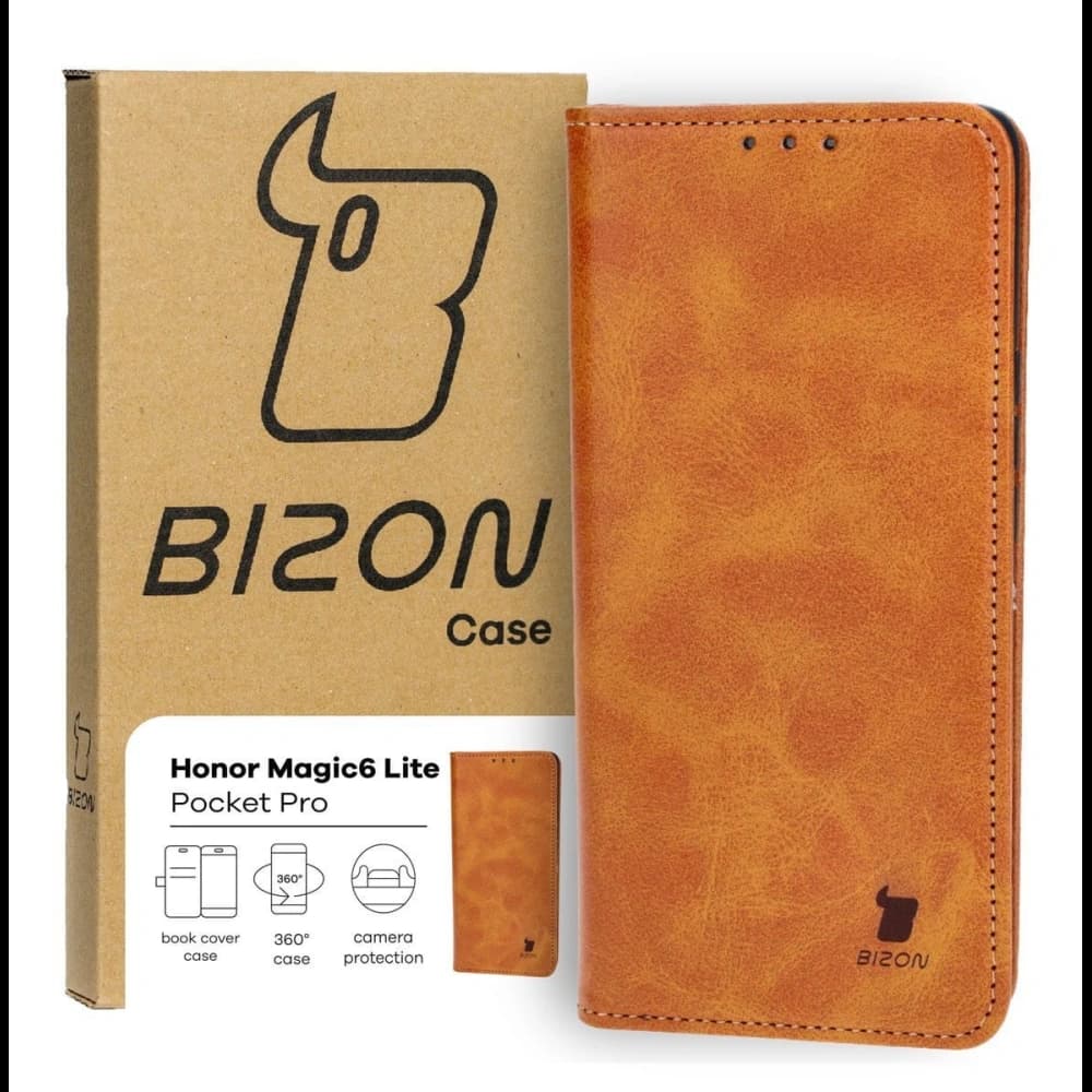 Bizon Case Pocket Pro Honor Magic6 Lite brown - 1