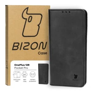 Etui z klapką Bizon Case Pocket Pro do OnePlus 12R czarne