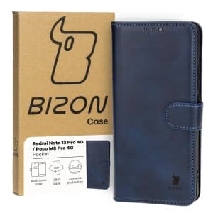 Bizon Case Pocket Xiaomi Poco M6 Pro 4G / Xiaomi Redmi Note 13 Pro 4G / LTE / 14S navy blue