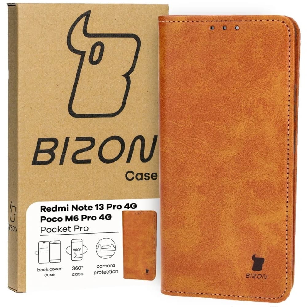 Bizon Case Pocket Pro Xiaomi Poco M4 Pro 5G / Xiaomi Redmi Note 11s 5G brown - 1