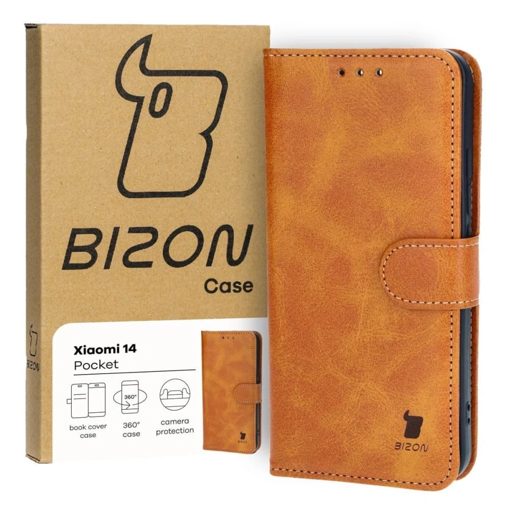 Bizon Case Pocket Xiaomi 14 braun - 1