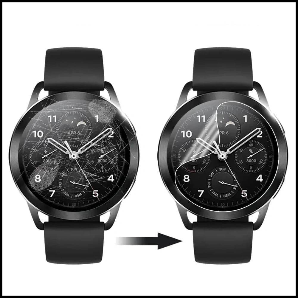 Bizon Glas Uhr Hydrogel Xiaomi Uhr S3 47 mm [2 PACK] - 3